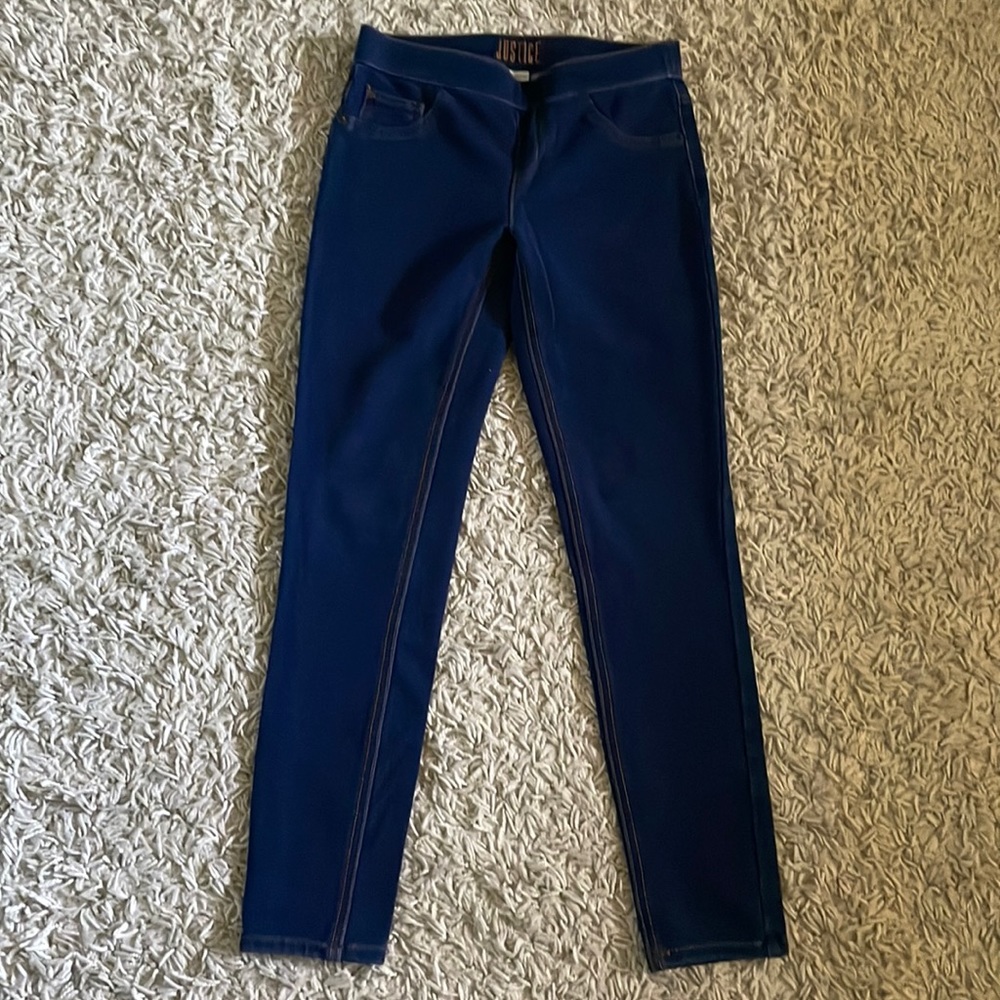 Blue Jeggings.  Justice Brand.  Size 14